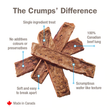 Load image into Gallery viewer, Crumps&#39; Naturals Dog Beef Lung Tendersticks 4.2oz
