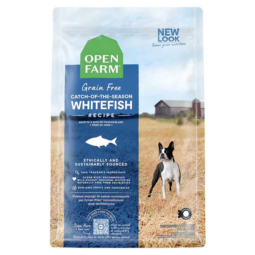 Open Farm Dog Catch of the Season Whitefish Green Lentil House