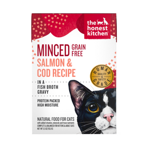 Honest Kitchen Cat Minced Salmon & Cod in Fish Broth 5.5oz