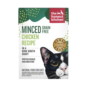 Honest Kitchen Cat Minced Chicken in Bone Broth Gravy 5.5oz