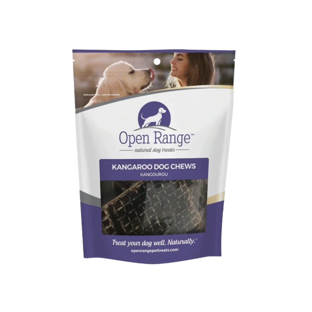 Open Range Kangaroo Dog Chews Lung Cubes 85 g