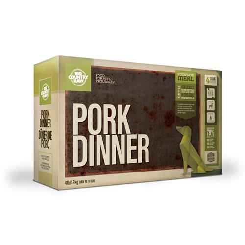 Big Country Raw Dinner Carton Pork 4 Lb
