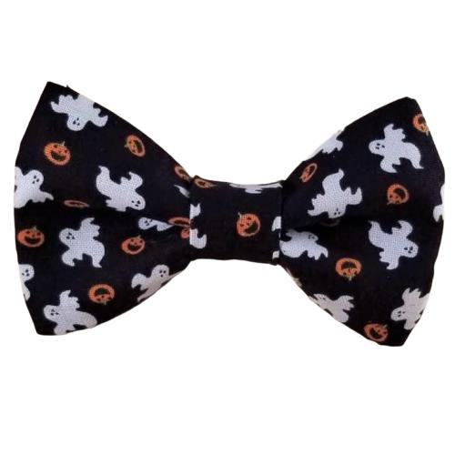 Paws Deals Cheeky Chic Doggy Bow Ties Small - Ghost/Pumpkin