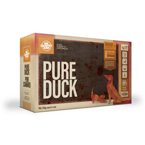 Big Country Raw Pure Duck Carton 4lb