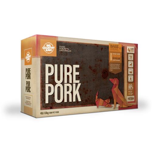 Big Country Raw - Pure Pork Carton – 4lb
