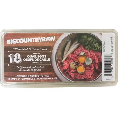 Big Country Raw Frozen Quail Eggs 18 Pack