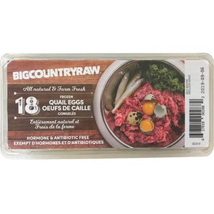 Big Country Raw - Frozen Quail Eggs - 18 Pack