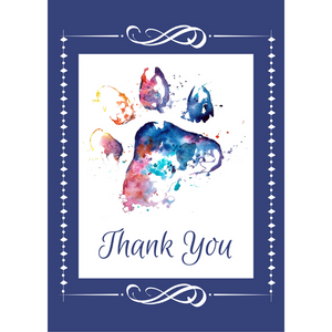 House Of Paws Greeting Cards - Thank You