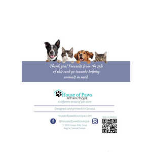 House Of Paws Greeting Cards - Thank You