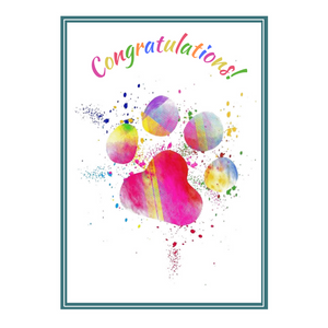 House Of Paws Greeting Cards -  Congratulations