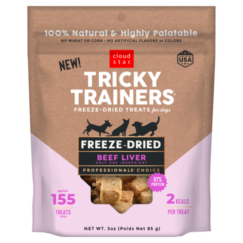 Cloud Star Tricky Trainers Freeze Dried Beef Liver 3oz