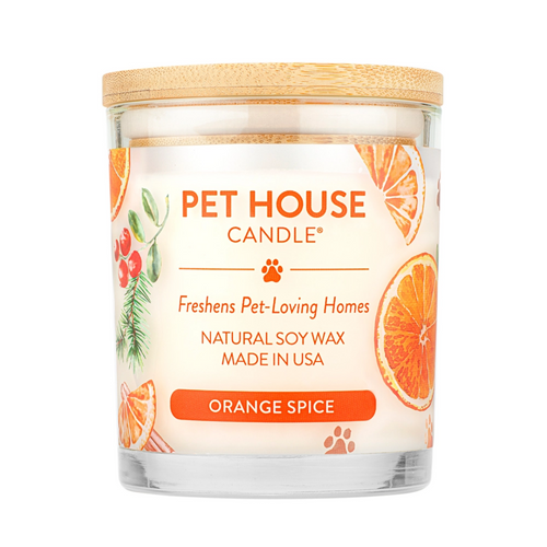 One Fur All Orange Spice Pet Safe Candle