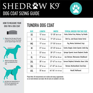 Shedrow K9 Tundra Dog Coat Azure Large